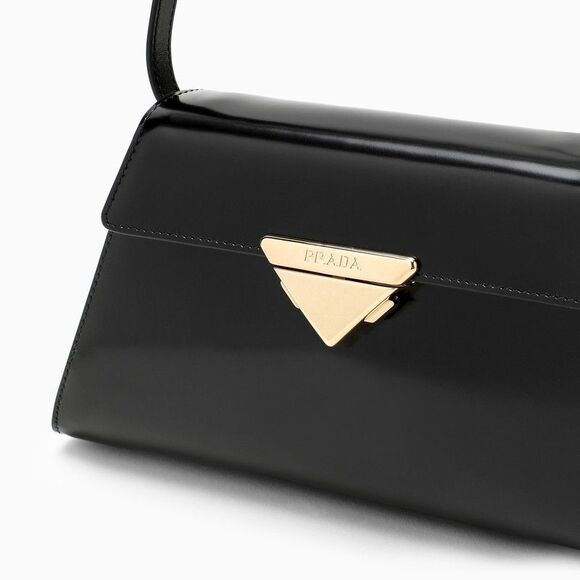 Prada Medium Black Brushed Leather Bag - Picture 5 of 6